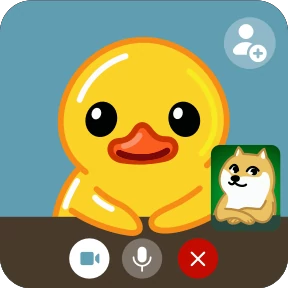 Telegram Duck — стикер для MAX