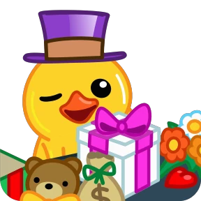 Telegram Duck — стикер для MAX