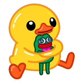 Telegram Duck — стикер для MAX