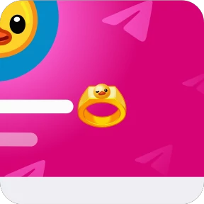 Telegram Duck — стикер для MAX