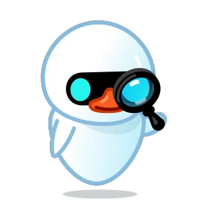 Telegram Duck — стикер для MAX
