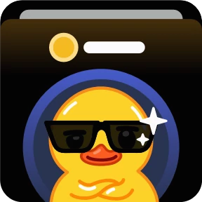 Telegram Duck — стикер для MAX