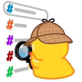 Telegram Duck — стикер для MAX