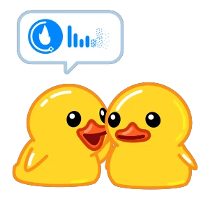 Telegram Duck — стикер для MAX