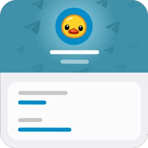 Telegram Duck — стикер для MAX