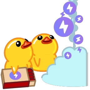 Telegram Duck — стикер для MAX