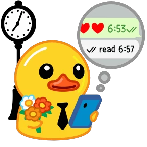 Telegram Duck — стикер для MAX