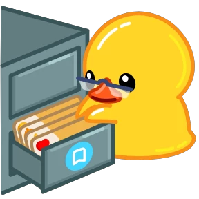 Telegram Duck — стикер для MAX