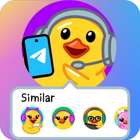 Telegram Duck — стикер для MAX