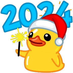Telegram Duck — стикер для MAX
