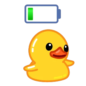 Telegram Duck — стикер для MAX