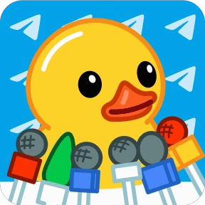 Telegram Duck — стикер для MAX