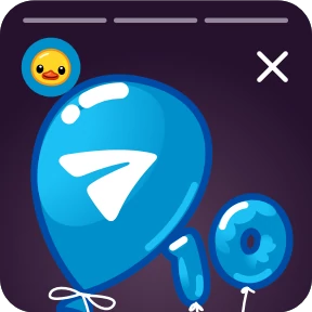 Telegram Duck — стикер для MAX