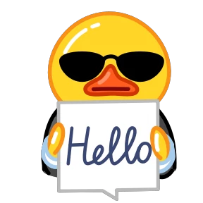 Telegram Duck — стикер для MAX