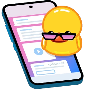 Telegram Duck — стикер для MAX