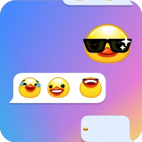 Telegram Duck — стикер для MAX