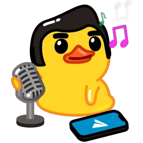 Telegram Duck — стикер для MAX
