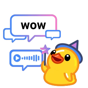 Telegram Duck — стикер для MAX