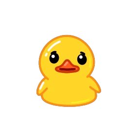 Telegram Duck — стикер для MAX