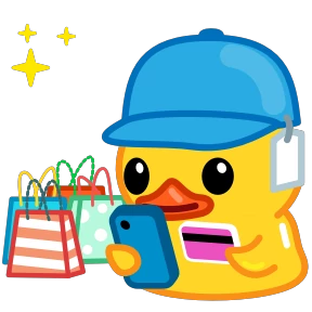 Telegram Duck — стикер для MAX