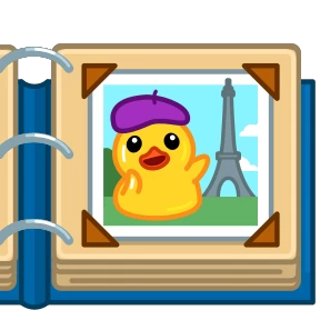 Telegram Duck — стикер для MAX