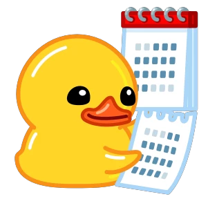 Telegram Duck — стикер для MAX