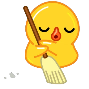Telegram Duck — стикер для MAX
