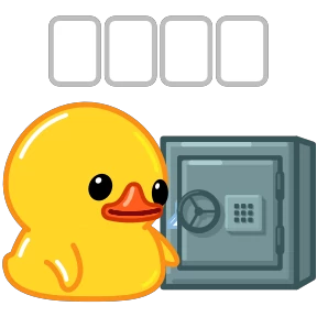 Telegram Duck — стикер для MAX