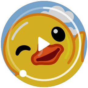 Telegram Duck — стикер для MAX