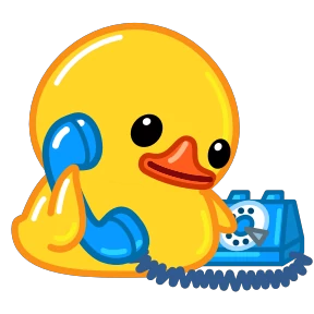 Telegram Duck — стикер для MAX