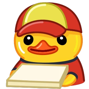 Telegram Duck — стикер для MAX