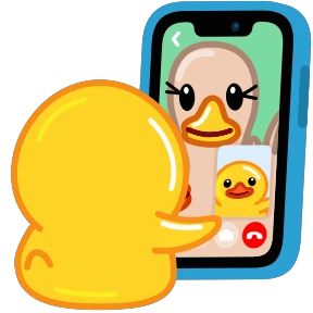 Telegram Duck — стикер для MAX
