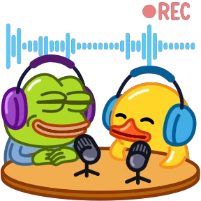 Telegram Duck — стикер для MAX
