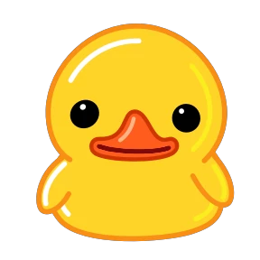 Telegram Duck — стикер для MAX
