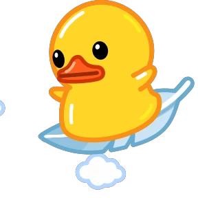Telegram Duck — стикер для MAX