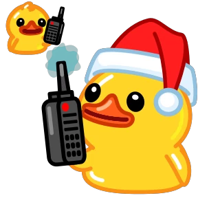 Telegram Duck — стикер для MAX