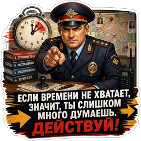 Начальник — стикер для MAX