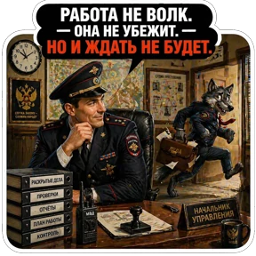 Начальник — стикер для MAX