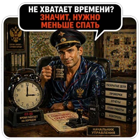 Начальник — стикер для MAX