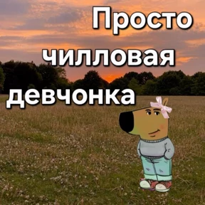 Чилл герл — стикер для MAX