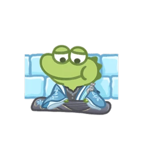 кроко one_dinosaur — стикер для MAX