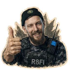 R8FI — стикер для MAX