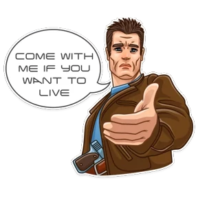 Terminator — стикер для MAX
