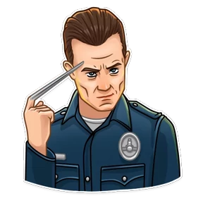 Terminator — стикер для MAX