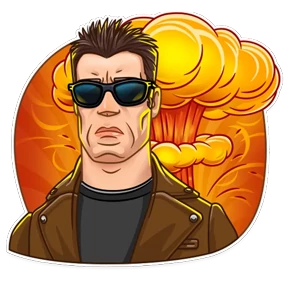 Terminator — стикер для MAX