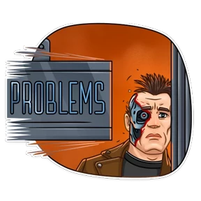 Terminator — стикер для MAX