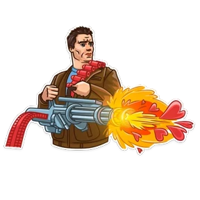 Terminator — стикер для MAX