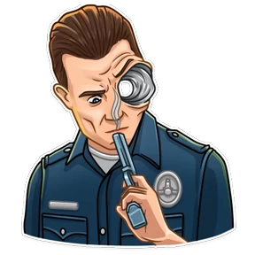 Terminator — стикер для MAX