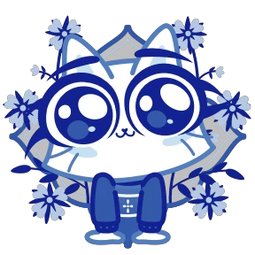 Кошечка Гжель — стикер для MAX