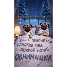 Мопс и Люся — стикер для MAX
